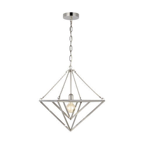 Carat One Light Pendant in Polished Nickel (454|CP1131PN)