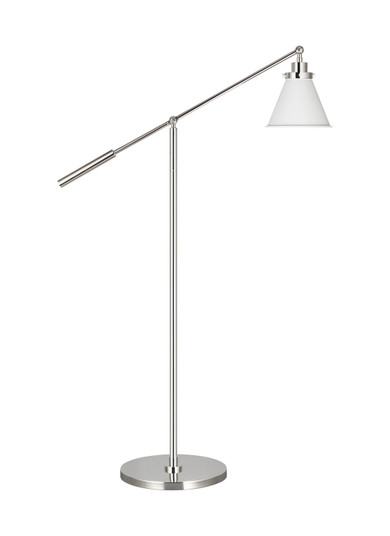 Wellfleet One Light Floor Lamp in Matte White and Polished Nickel (454|CT1121MWTPN1)