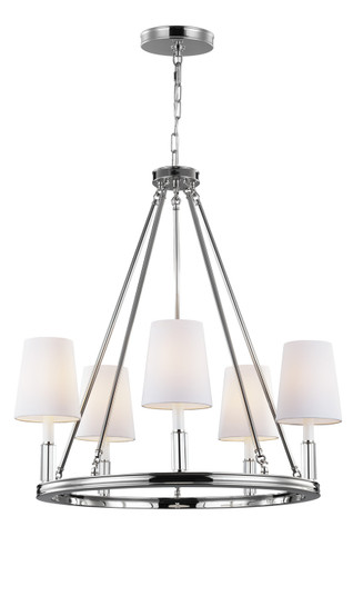 Lismore Five Light Chandelier in Polished Nickel (454|F2922/5PN)