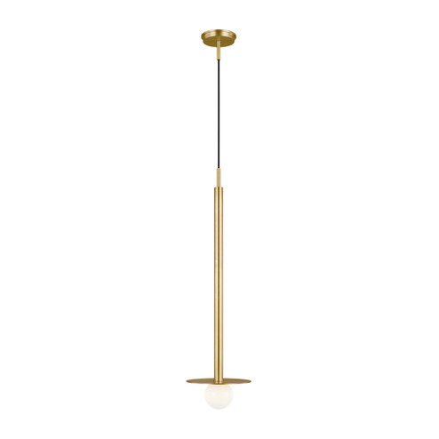 Nodes One Light Pendant in Burnished Brass (454|KP1011BBS)