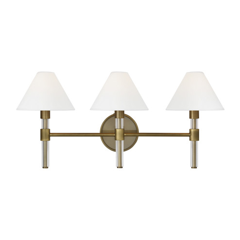 Robert Three Light Vanity in Time Worn Brass (454|LV1043TWB)