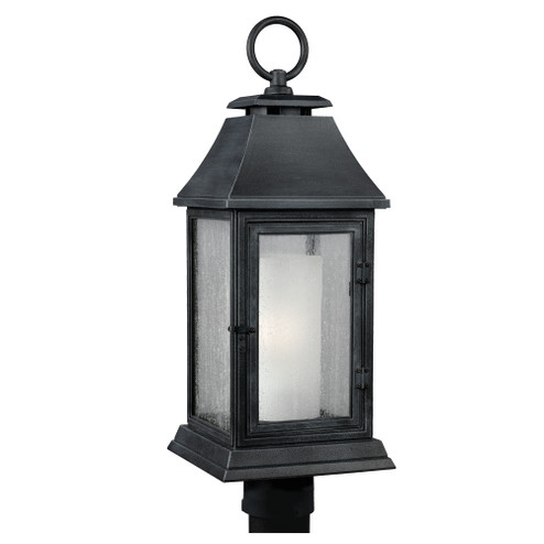 Shepherd One Light Post Lantern in Dark Weathered Zinc (454|OL10608DWZ)