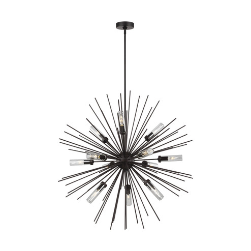 Hilo 12 Light Outdoor Chandelier in Oil Rubbed Bronze (454|OLF3296/12ORB)