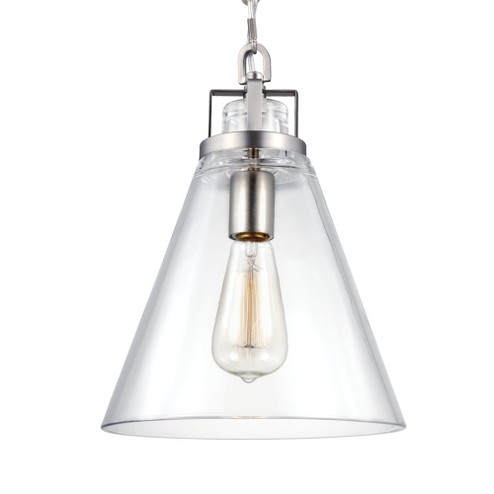 Frontage One Light Pendant in Satin Nickel (454|P1370SN)