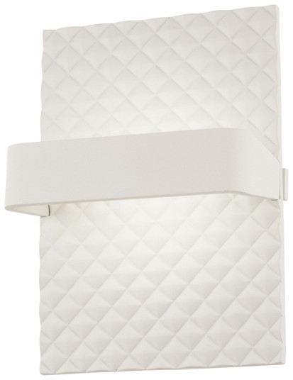 Quilted LED Wall Sconce in Matte White (42|P1774-044B-L)
