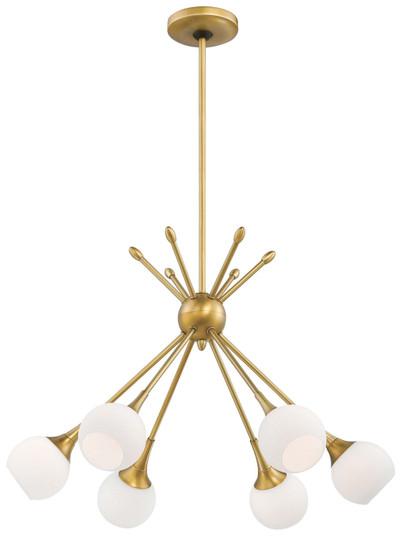 Pontil Six Light Chandelier in Honey Gold (42|P1806-248)