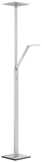 Task Floor Lamp LED Floor Lamp in Chiseled Nickel (42|P305-5-654-L)
