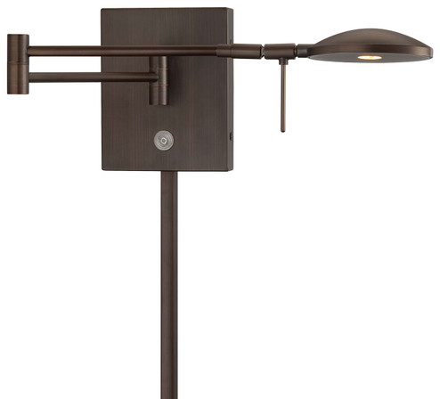 George's Reading Room LED Swing Arm Wall Lamp in Copper Bronze Patina (42|P4338-647)