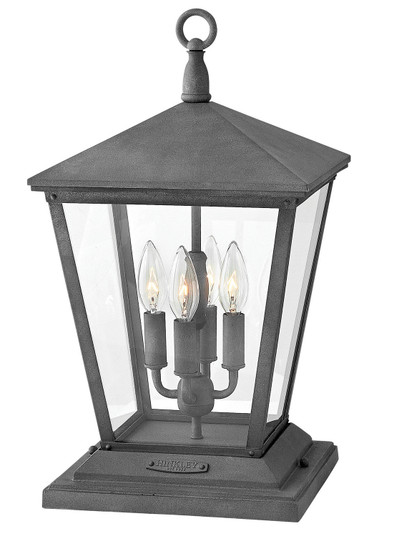 Trellis LED Post Top/ Pier Mount in Aged Zinc (13|1437DZ-LL)