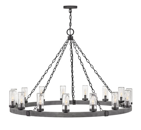 Sawyer LED Chandelier in Aged Zinc (13|29209DZ)