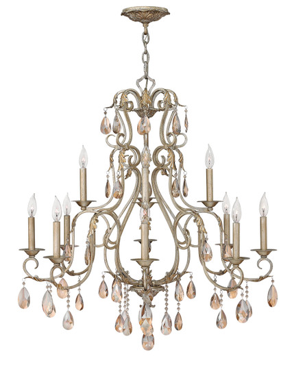 Carlton LED Foyer Chandelier in Silver Leaf (13|4778SL)