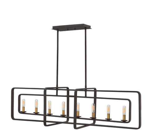 Quentin LED Linear Chandelier in Buckeye Bronze (13|4818KZ)