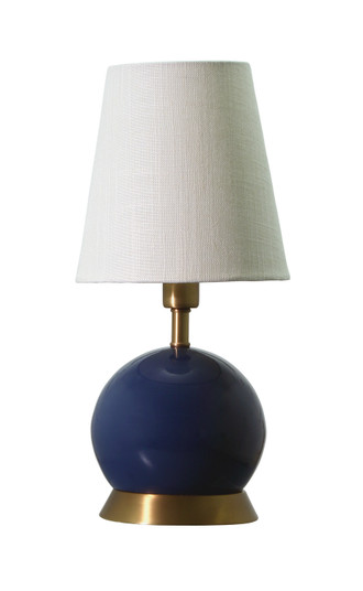 Geo One Light Table Lamp in Navy Blue with Weathered Brass (30|GEO109)