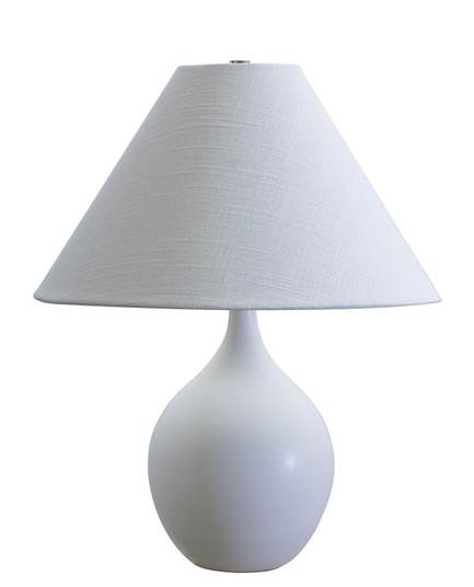 Scatchard One Light Table Lamp in White Matte (30|GS200-WM)