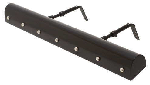 Classic Traditional Three Light Picture Light in Black w/Polished Nickel (30|TB24-BLK/PN)