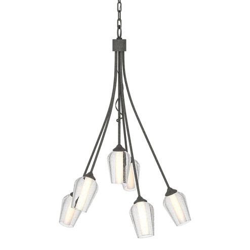 Flora Six Light Chandelier in Natural Iron (39|103043-SKT-20-ZS0354)