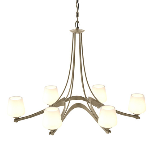 Ribbon Six Light Chandelier in Soft Gold (39|104106-SKT-84-GG0236)