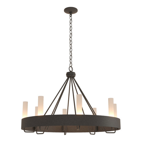 Banded Eight Light Chandelier in Natural Iron (39|105040-SKT-20-FD0611)