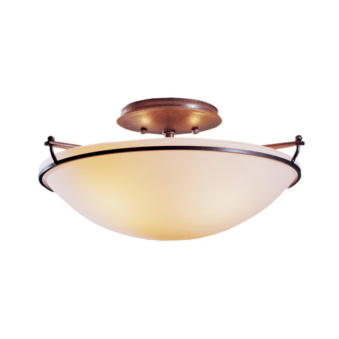 Simple Lines Two Light Semi-Flush Mount in Natural Iron (39|124302-SKT-20-GG0047)