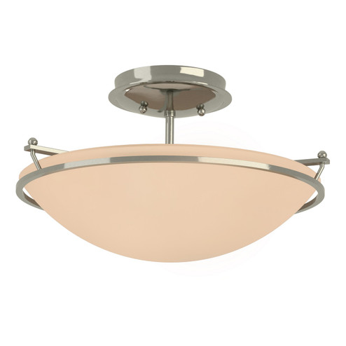 Simple Lines Plain Small Semi-Flush in Sterling (39|124302-SKT-85-SS0047)