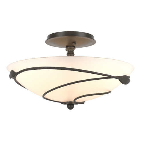 Leaf Two Light Semi-Flush Mount in Dark Smoke (39|126712-SKT-07-GG0048)