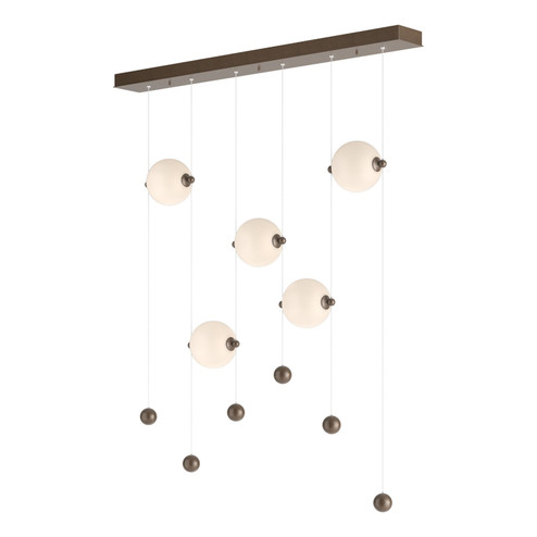 Abacus Abacus 5-Light LED Pendant in Bronze (39|139050-LED-STND-05-GG0668)