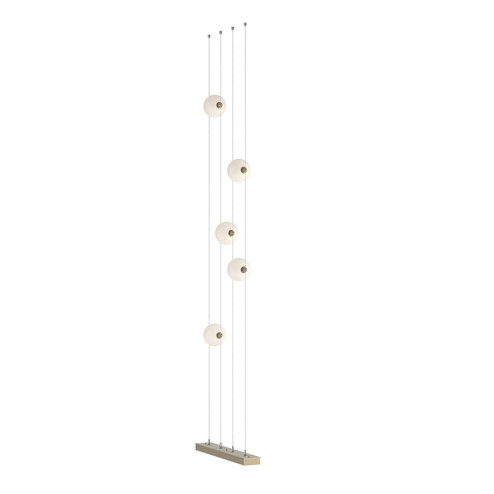 Abacus Abacus 5-Light Floor to Ceiling Plug-In LED Lamp in Soft Gold (39|289520-LED-STND-84-GG0668)