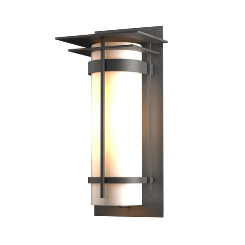 Banded One Light Outdoor Wall Sconce in Coastal Dark Smoke (39|305994-SKT-77-GG0037)