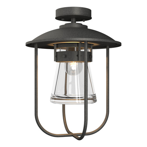 Erlenmeyer One Light Outdoor Semi-Flush Mount in Coastal Natural Iron (39|356015-SKT-20-ZM0467)