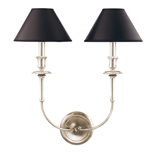 Jasper Two Light Wall Sconce in Polished Nickel (70|1862-PN)