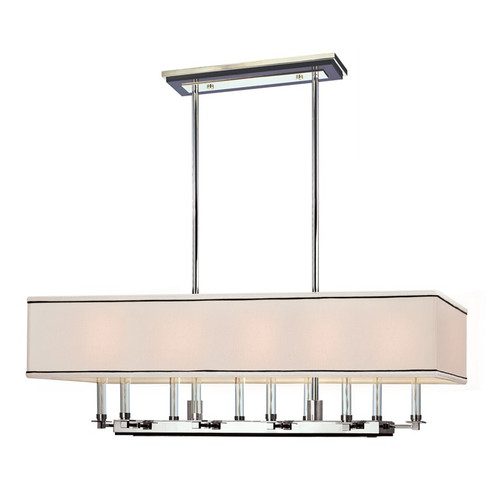 Collins Ten Light Island Chandelier in Polished Nickel (70|2938-PN)