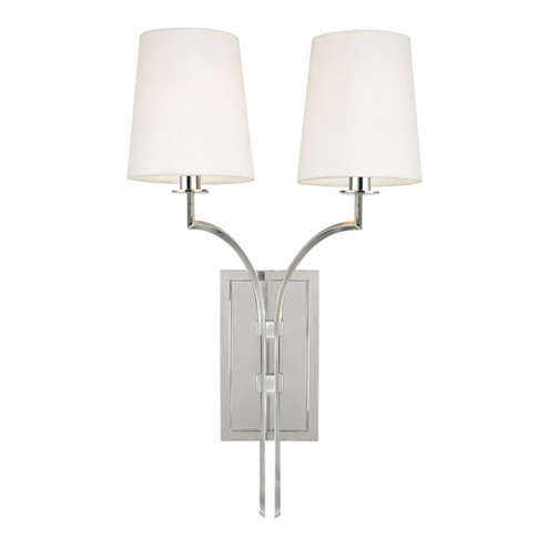 Glenford Two Light Wall Sconce in Polished Nickel (70|3112-PN)