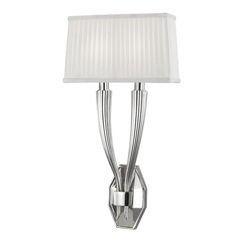 Erie Two Light Wall Sconce in Polished Nickel (70|3862-PN)