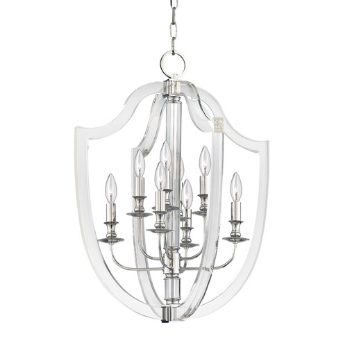 Arietta Eight Light Pendant in Polished Nickel (70|6520-PN)