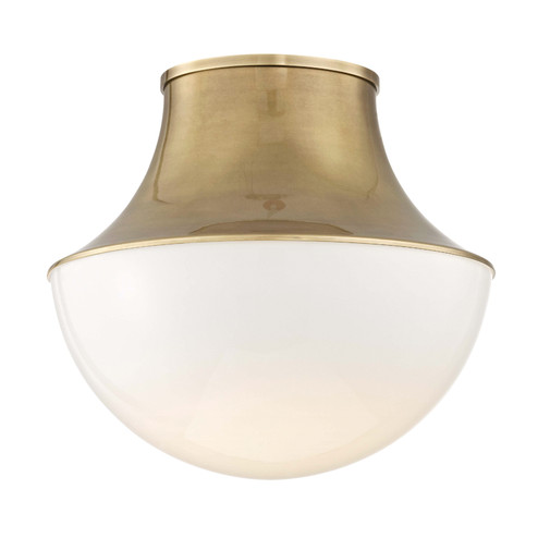 Lettie One Light Flush Mount in Aged Brass (70|9415-AGB)