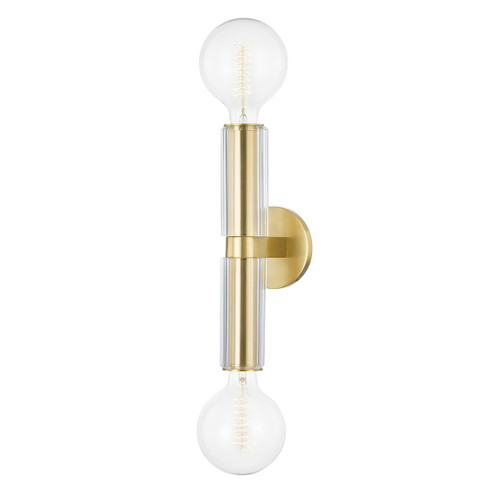 Gilbert Two Light Wall Sconce in Aged Brass (70|9842-AGB)