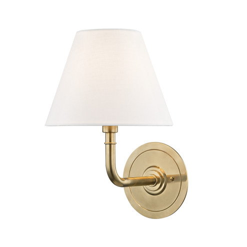 Signature No.1 One Light Wall Sconce in Aged Brass (70|MDS600-AGB)
