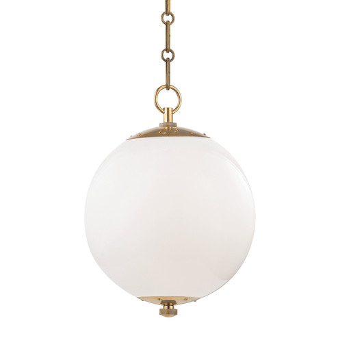 Sphere No.1 One Light Pendant in Aged Brass (70|MDS700-AGB)
