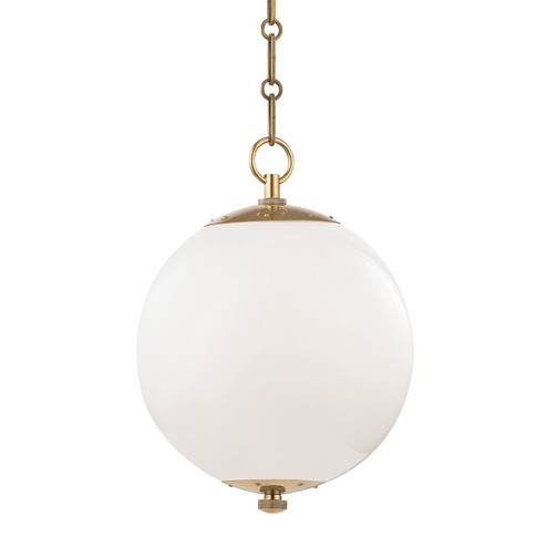 Sphere No.1 One Light Pendant in Aged Brass (70|MDS700-AGB)