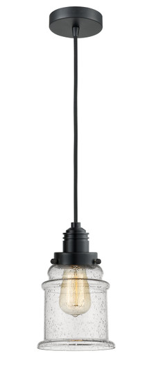 Winchester One Light Mini Pendant in Matte Black (405|100BK-10BK-2H-BK-G184)