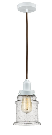 Whitney One Light Mini Pendant in White (405|100W-10BR-0H-W-G184)