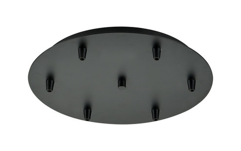 Custom Cord Six Light Multi Port Canopy in Matte Black (405|116-BK)