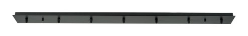 Custom Cord Seven Light Multi Port Canopy in Matte Black (405|127-BK)