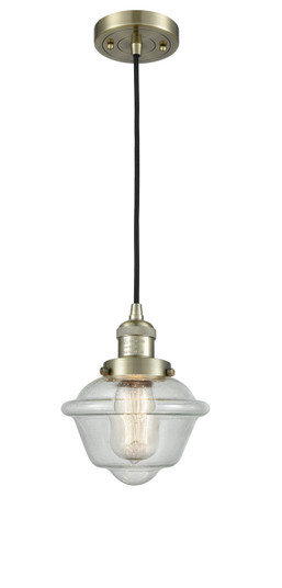 Franklin Restoration LED Mini Pendant in Antique Brass (405|201C-AB-G534-LED)