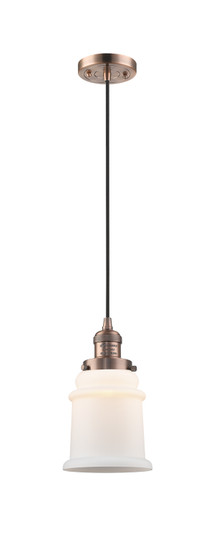 Franklin Restoration One Light Mini Pendant in Antique Copper (405|201C-AC-G181)
