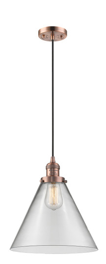 Franklin Restoration LED Pendant in Antique Copper (405|201C-AC-G42-L-LED)
