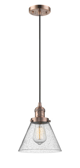 Franklin Restoration One Light Mini Pendant in Antique Copper (405|201C-AC-G44)