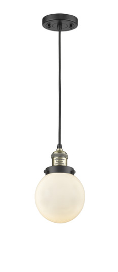 Franklin Restoration LED Mini Pendant in Black Antique Brass (405|201C-BAB-G201-6-LED)