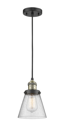 Franklin Restoration LED Mini Pendant in Black Antique Brass (405|201C-BAB-G64-LED)