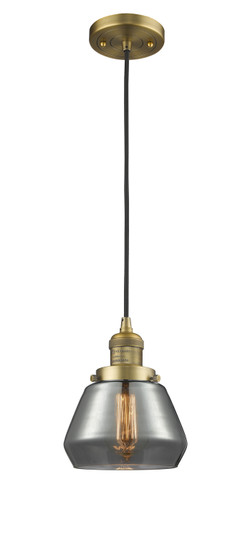 Franklin Restoration One Light Mini Pendant in Brushed Brass (405|201C-BB-G173)